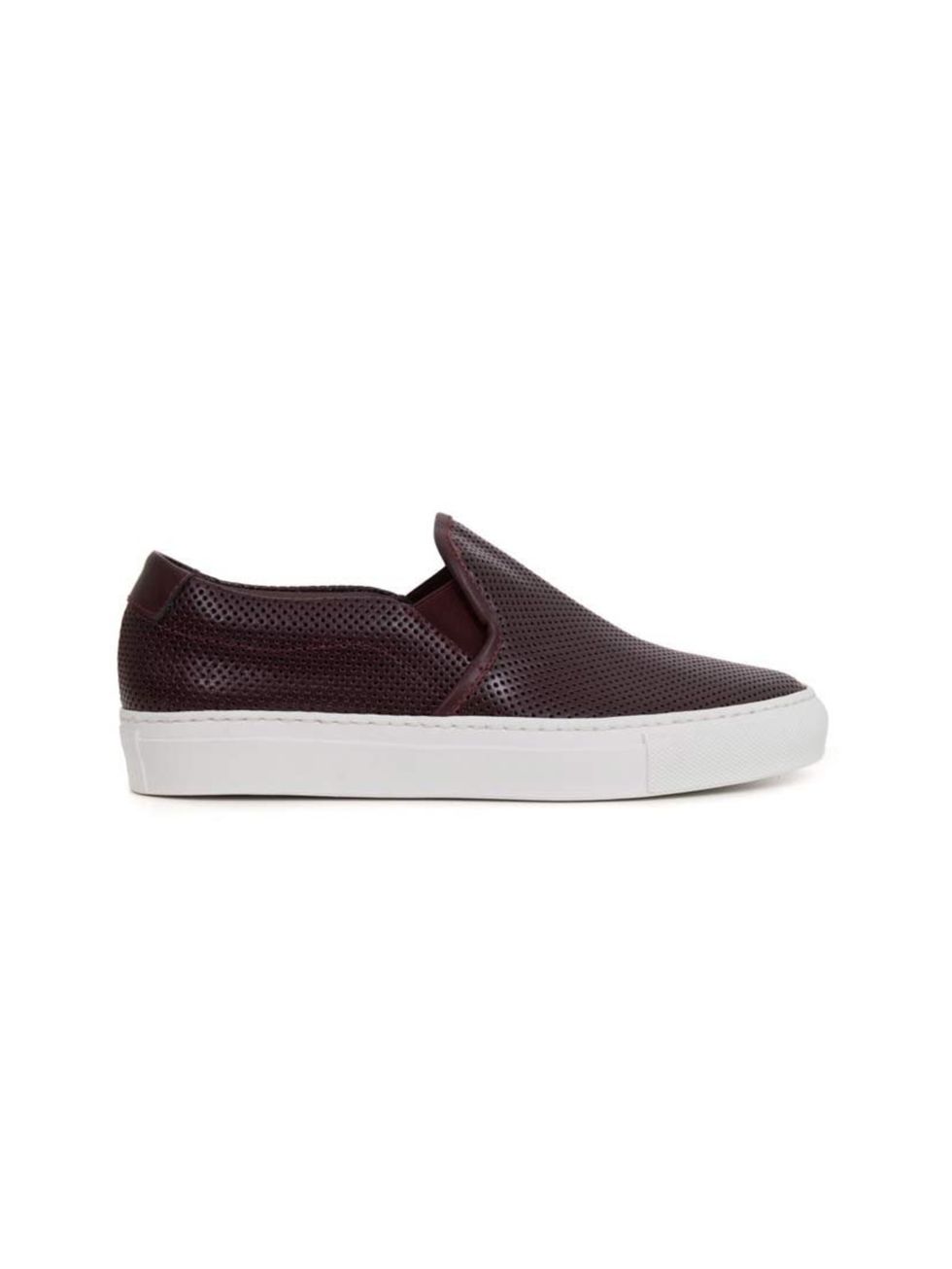 <p>The skater shoe gets an upgrade.</p><p>Common Projects slip-ons, £285 at <a href="http://shop.doverstreetmarket.com/sneaker-space/common-projects/common-projects-women-s-slip-on-perforated-ox-blood">Dover Street Market</a></p>