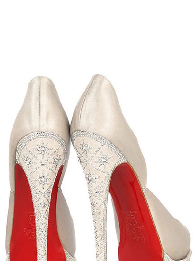 <p></p><p>A reliable source informed us that Louboutin designed the shoes in Paris, and that Moss stopped by the brands London store to select a back-up pair earlier this week.</p><p>Louboutins line of wedding shoes all feature his signature red soles, 