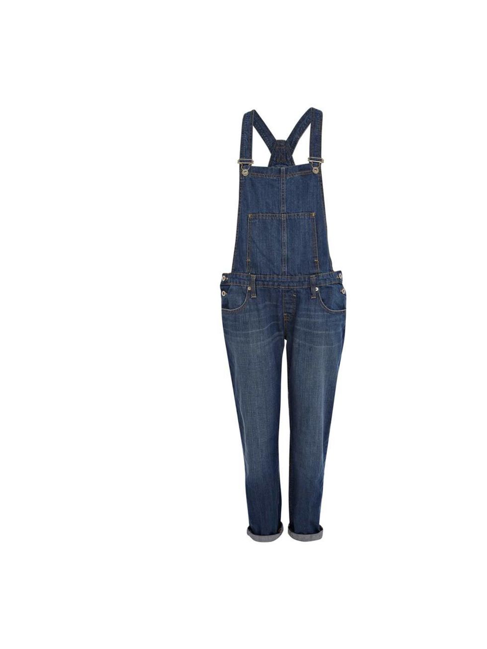 <p>Acting Market & Retail Editor Julia Shutenko wore these denim dungarees to the office with black espadrilles and a white t-shirt for laid-back summer style, throwing on a pair of neon yellow court shoes for evening.</p><p><a href="http://www.riverislan