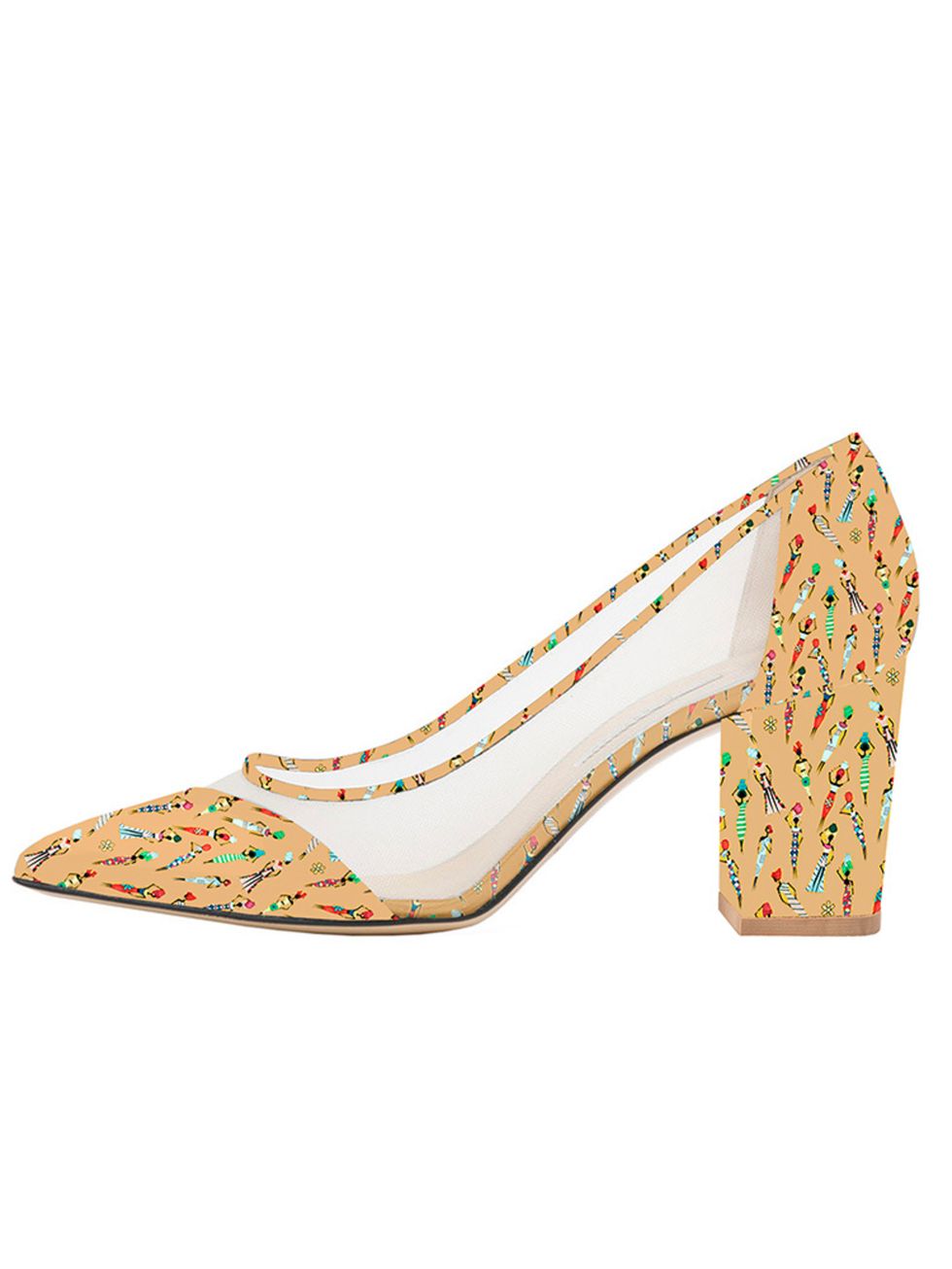 <p>Bionda Castana for M2M <a href="http://biondacastana.com/collections/shoes/products/juliet-mothers2mothers-africa-art-deco-single-sole-mid-heel-75mm-heel" target="_blank">'Juliet' shoes</a>, £395</p>