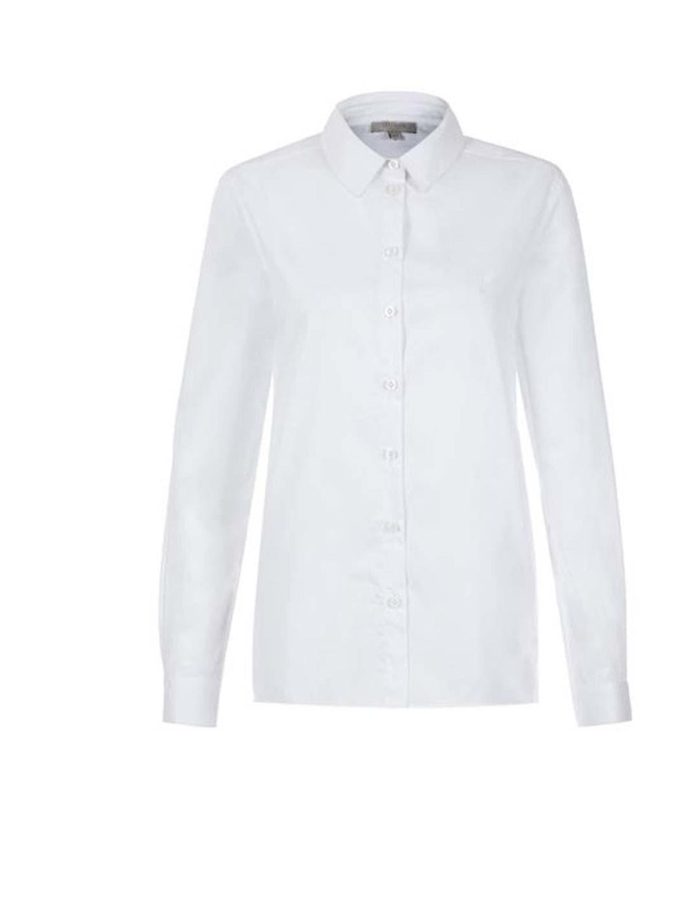 <p>Add a white classic shirt for a sophisticated look.</p><p>Get this one from <a href="http://www.hobbs.co.uk/product/display?productID=0213-6355-3428L00&amp;productvarid=0213-6355-3428L00-WHITE-14&amp;refpage=tops/shirts">Hobbs</a>, £63.20</p>