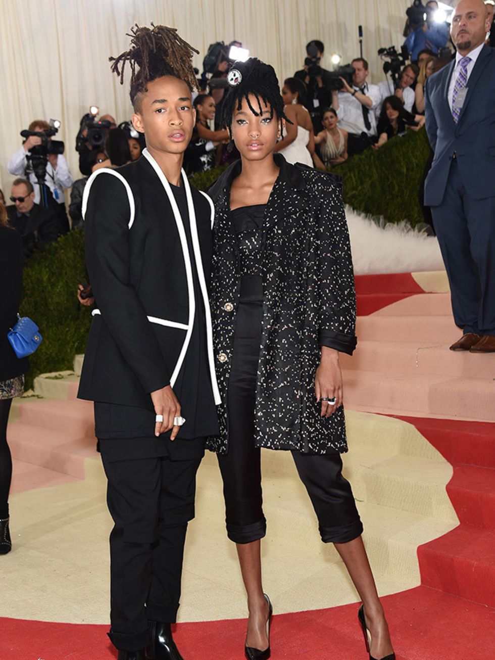 Jaden and Willow Smith at the Met Gala in New York, May 2016.