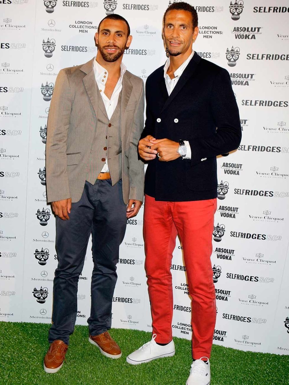 <p>Anton and Rio Ferdinand</p>