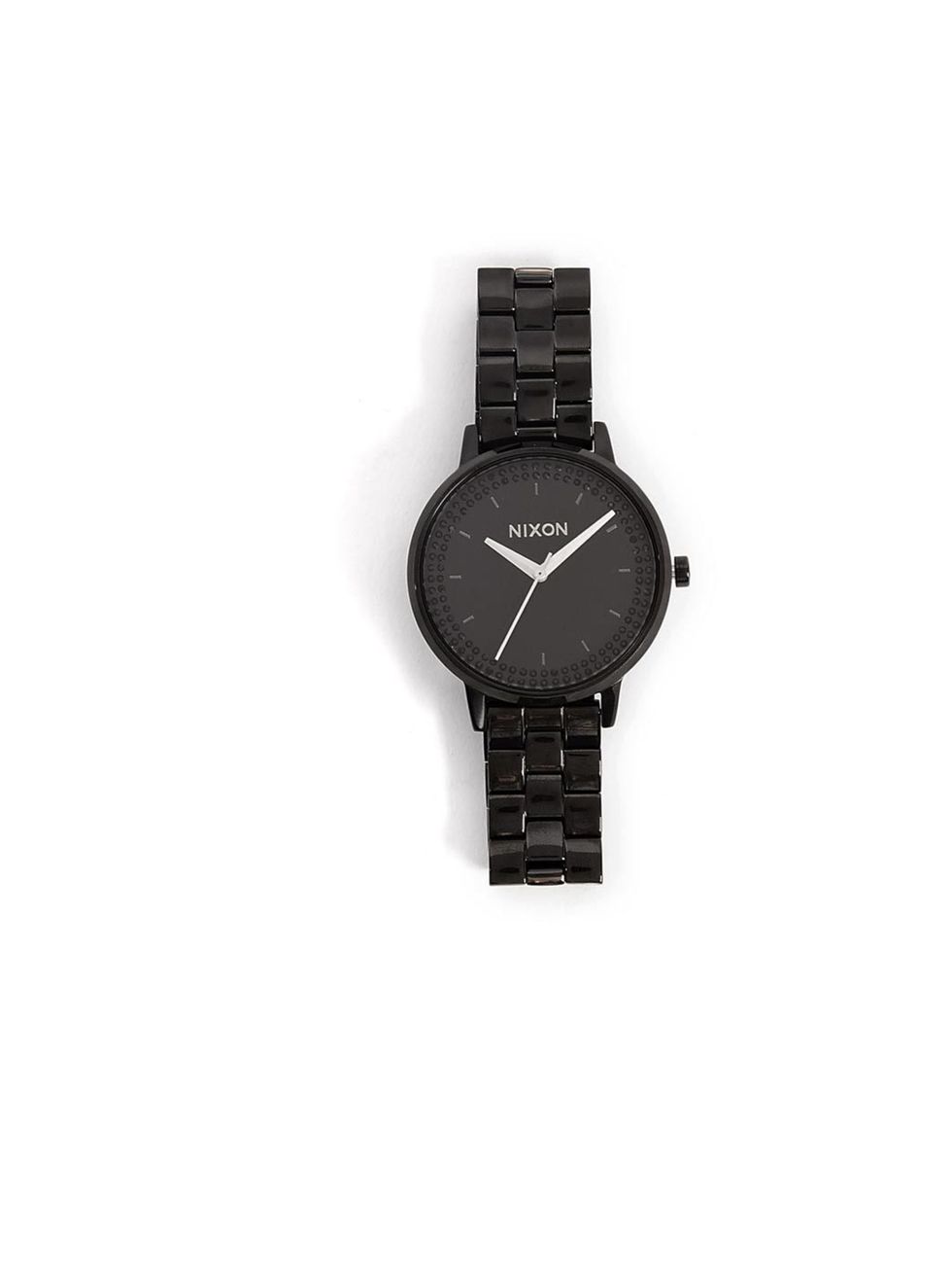 <p>Nixon 'Kensington' black crystal embellished watch, £160, at <a href="http://www.my-wardrobe.com/nixon/the-kensington-black-crystal-embellished-watch-290164">my-wardrobe.com</a></p>