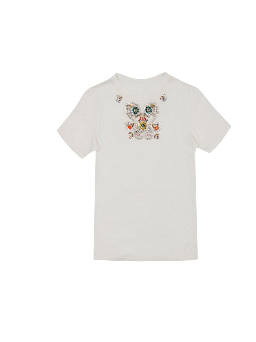 <p><a href="http://www.zara.com/webapp/wcs/stores/servlet/home/uk/en/21052">Zara</a> embellished T-shirt, £29.99</p>