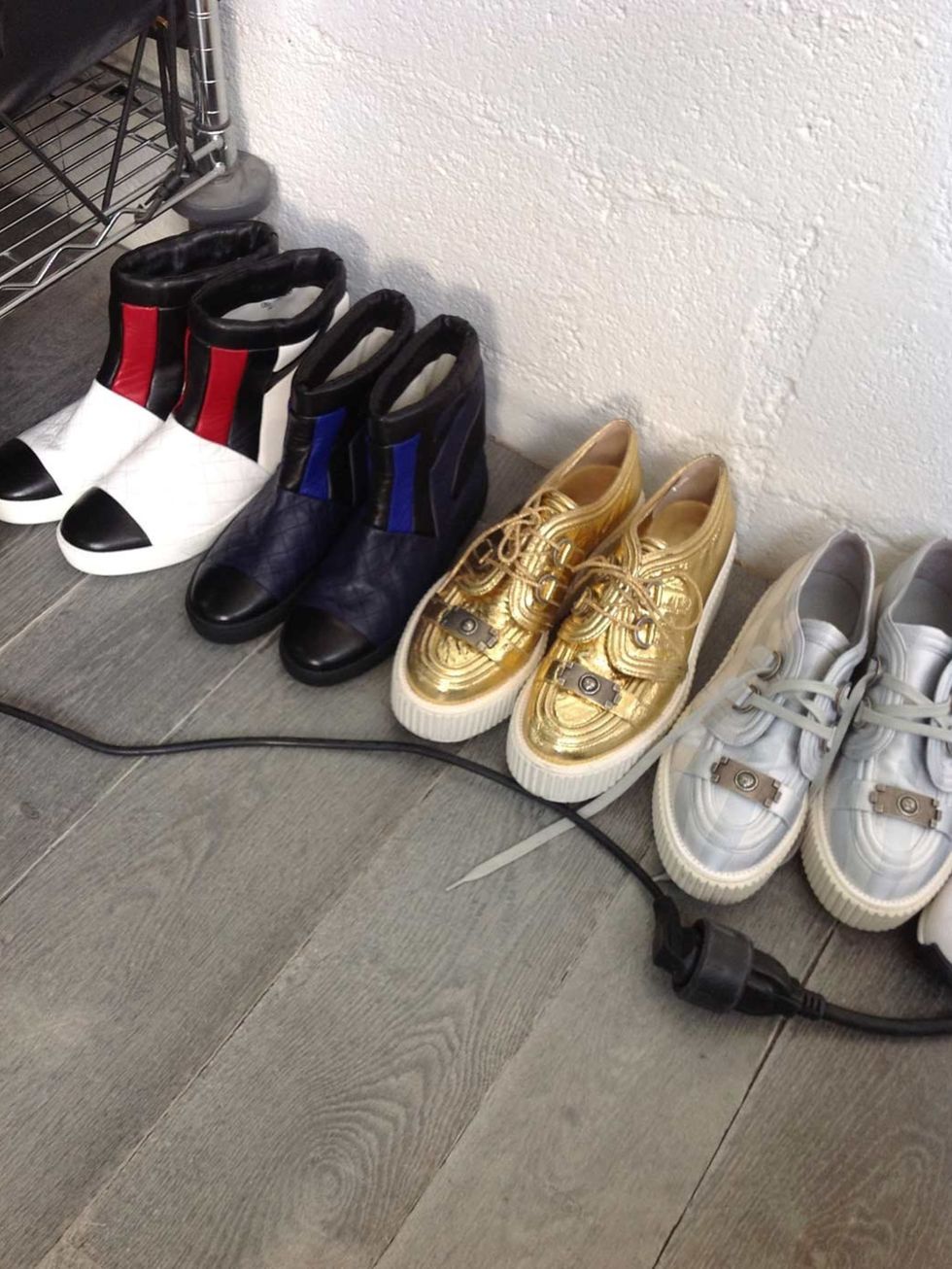 <p>Chanel shoes for the shoot.</p>