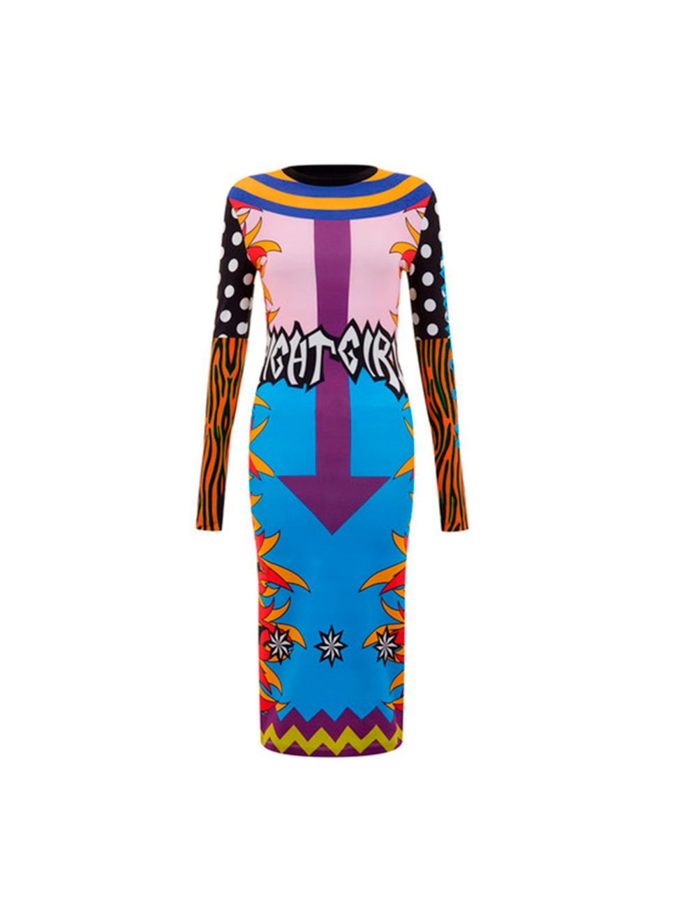 <p><a href="http://www.houseofholland.co.uk/products/flame-print-midi-dress" target="_blank">House of Holland</a> dress, £130</p>