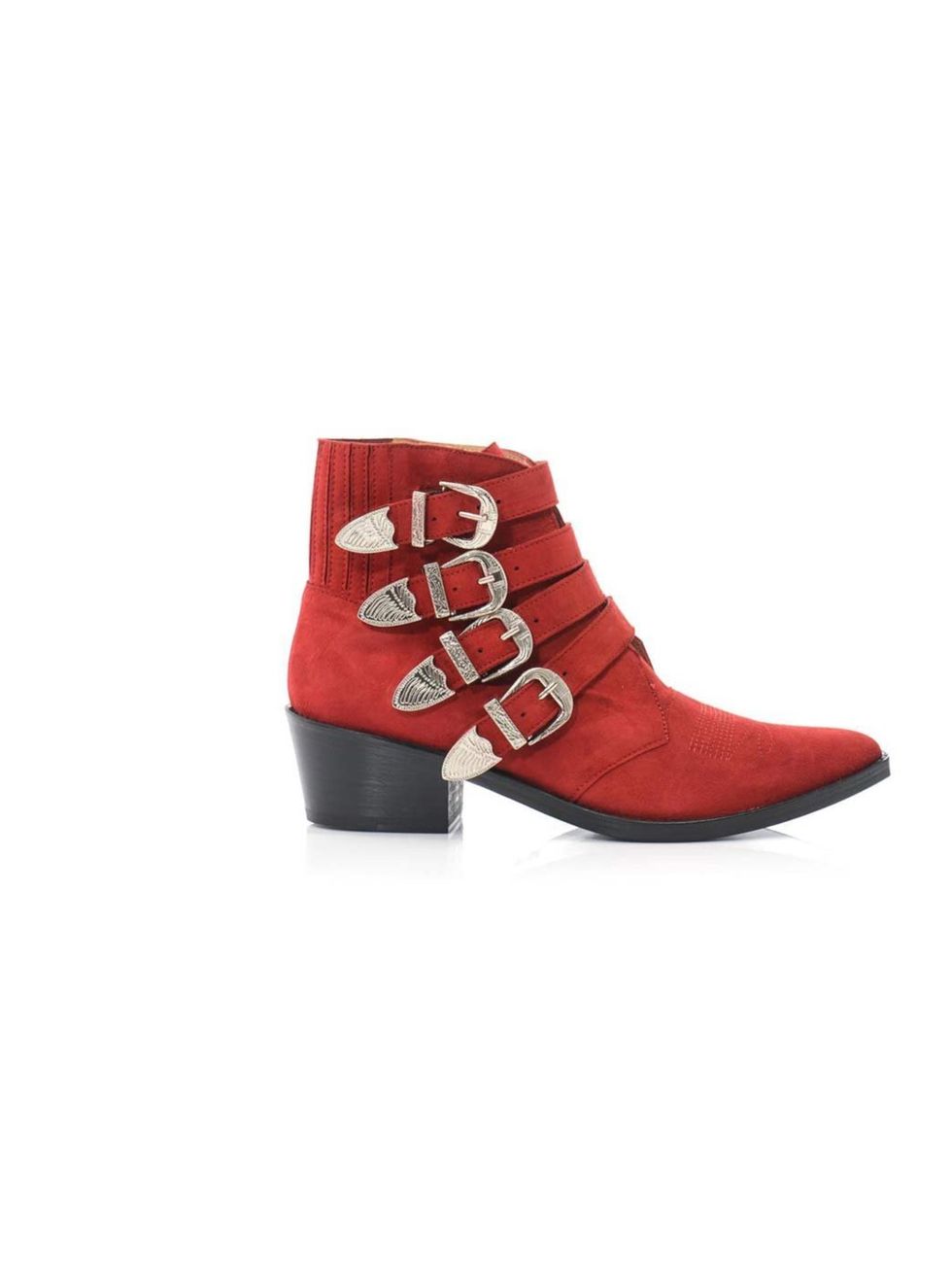 <p>We fell in love with Toga's classic buckled boots last winter... and now that we've seen them in red suede, we're feeling the need to add to our collection.</p><p>Toga Pulla boots, £330 at <a href="http://www.matchesfashion.com/product/179296">MatchesF