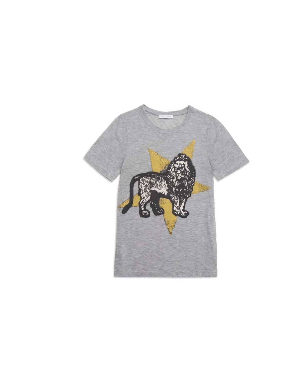 <p>You'll know Bella Freud for her brilliant slogan knits - now try one of her fab printed tees on for size.  </p><p><a href="http://www.bellafreud.co.uk/shop/ss14/lion-star-t-shirt/">Bella Freud</a> t-shirt, £85</p>