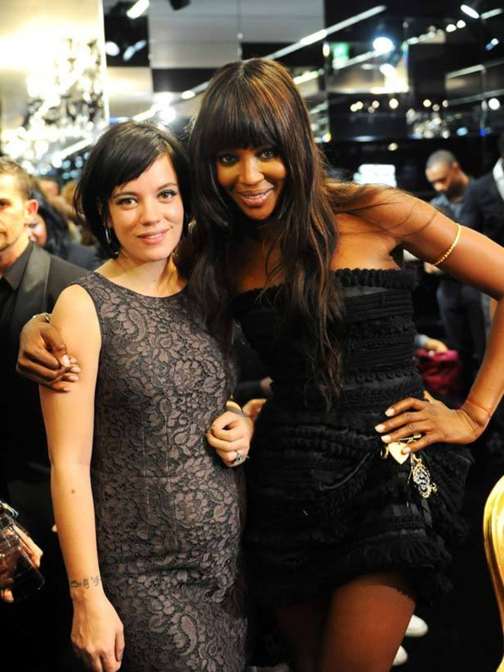 <p><a href="http://www.elleuk.com/starstyle/style-files/%28section%29/naomi-campbell/%28offset%29/0/%28img%29/469627">Naomi Campbell</a> &amp; <a href="http://www.elleuk.com/starstyle/style-files/%28section%29/lily-allen/%28offset%29/12/%28img%29/338898">