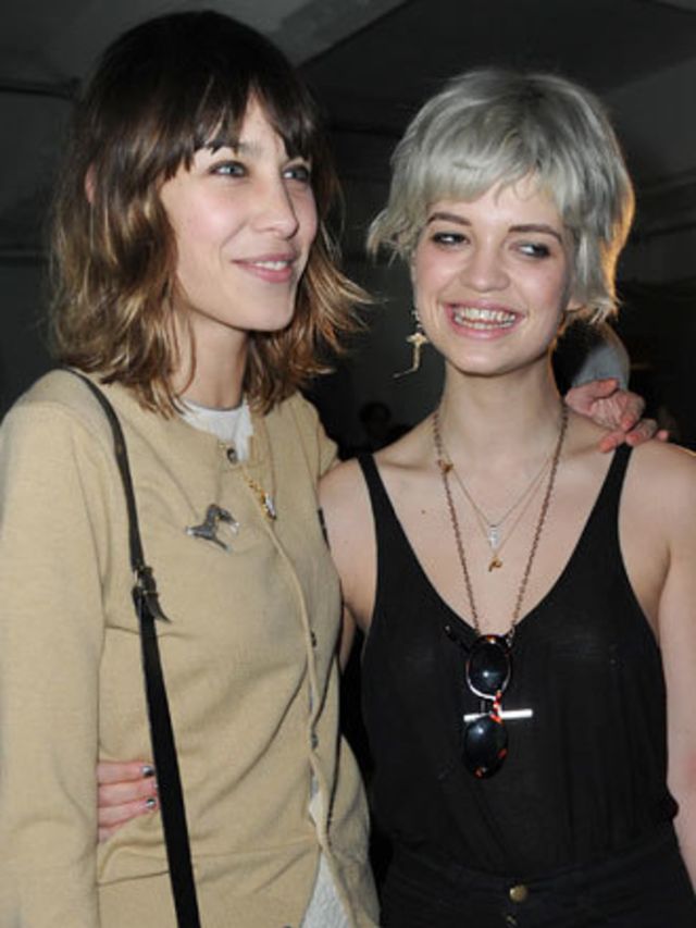 <p>The show that sent most flash bulbs popping was Topshop Unique. Alexa Chung, Pixie and Peaches Geldof and Girls Aloud's Nicola Roberts were sat front and centre and The City's Olivia Palmero flew in to see the show. We even spotted Giles Deacon, whose 