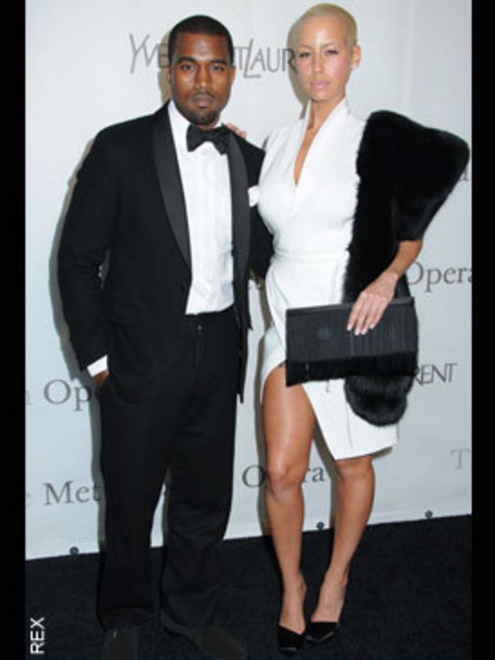 <p>Kayne West and Amber Rose</p>