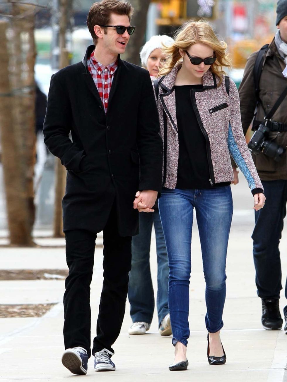 <p>Andrew Garfield and Emma Stone</p>
