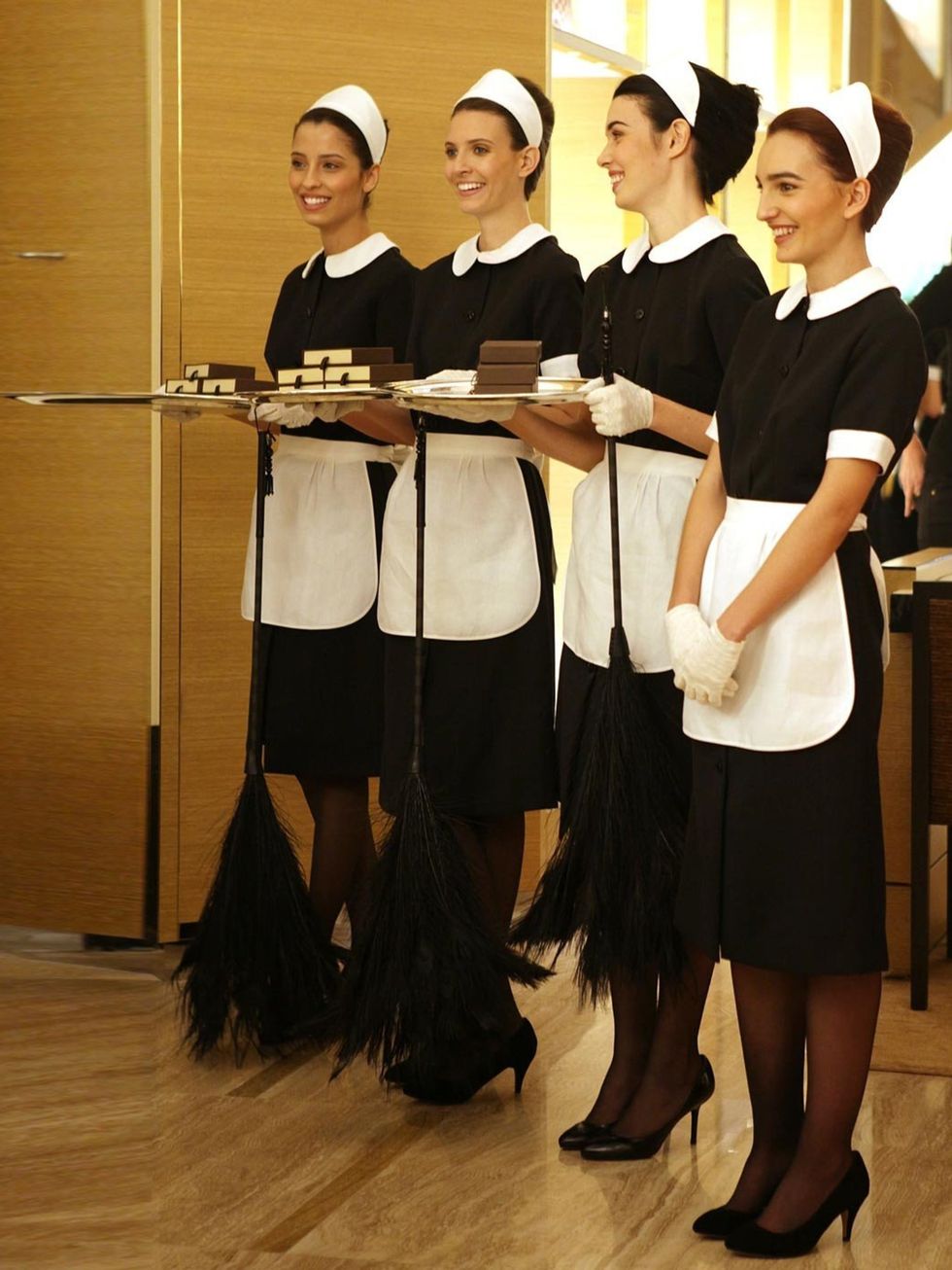 <p>French Maids</p><p><a href="http://www.elleuk.com/catwalk/designer-a-z/louis-vuitton/spring-summer-2014"></a></p><p><em><a href="http://www.elleuk.com/fashion/what-to-wear/elle-wears-louis-vuitton">ELLE wears Louis Vuitton</a></em></p><p><em><a href="h