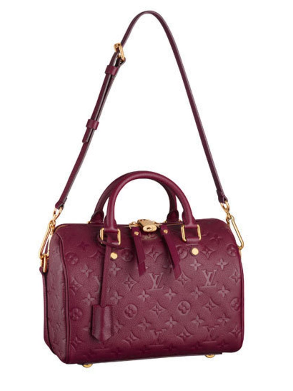<p>The Speedy 25 Bandouliere in monogrammed leather</p>