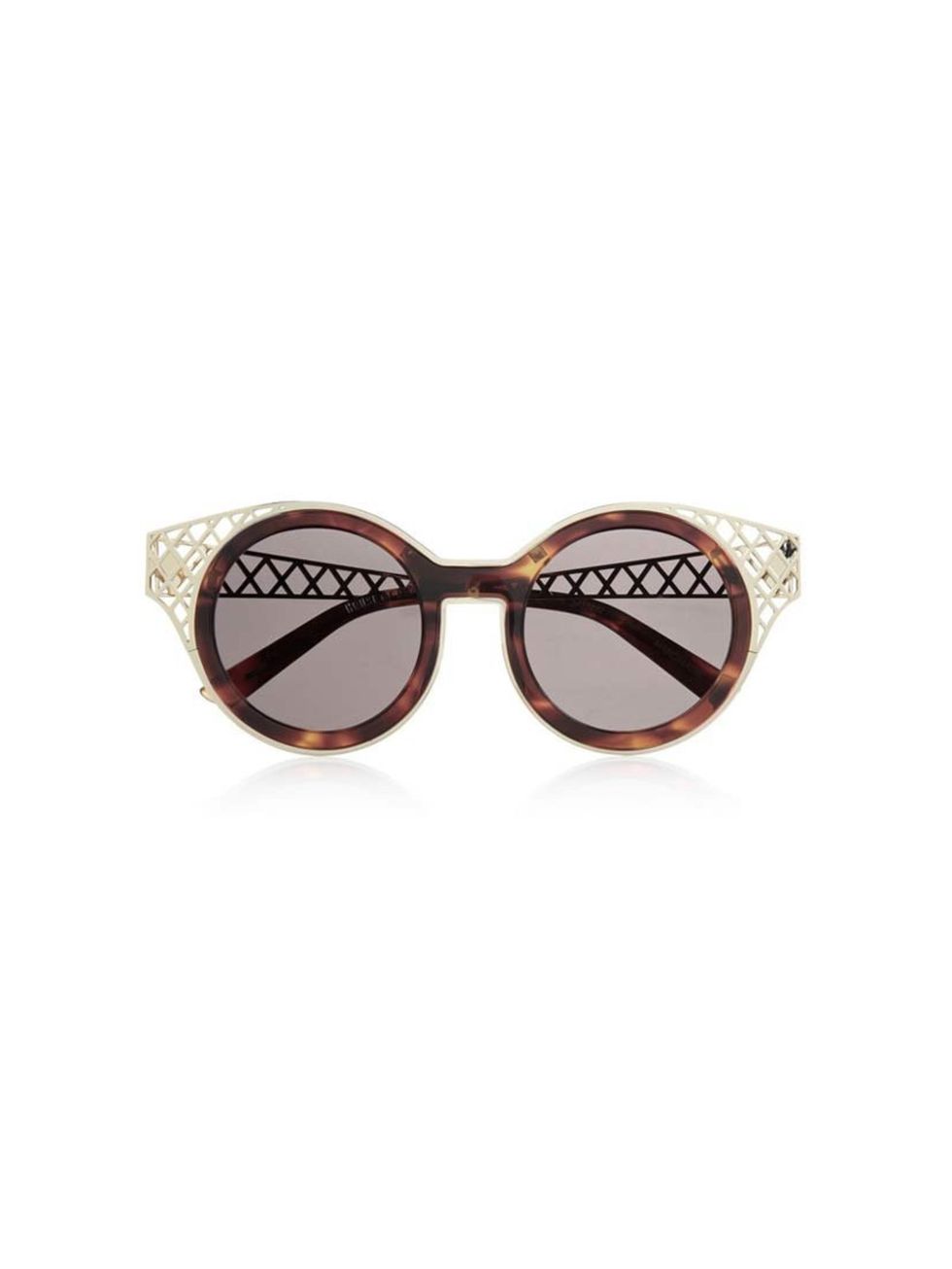 <p>Wallflowers need not apply. </p><p>House of Holland sunglasses, £180 at <a href="http://www.net-a-porter.com/product/471255/House_of_Holland/frame-ache-round-frame-metal-trimmed-sunglasses">Net-A-Porter</a></p>