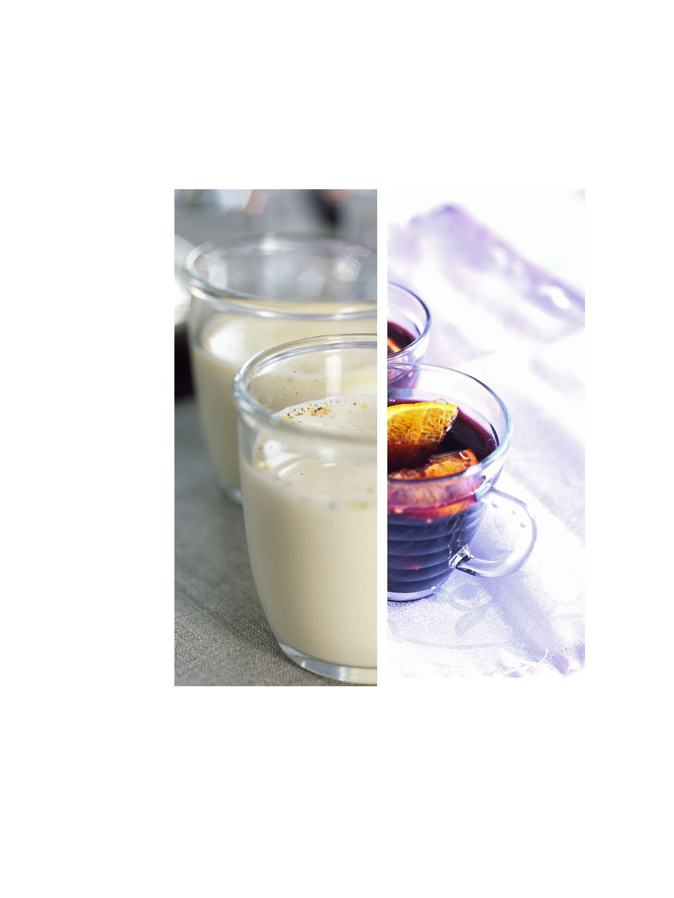 <p><strong>Egg Nog vs Mulled Wine</strong></p><p><strong>Egg Nog with Rum: </strong>440 calories for one glass with 13.3 grams of fat</p><p><strong>Mulled Wine: </strong>220 calories for a medium sized glass with 0g of fat</p><p><strong>Calories saved:</s