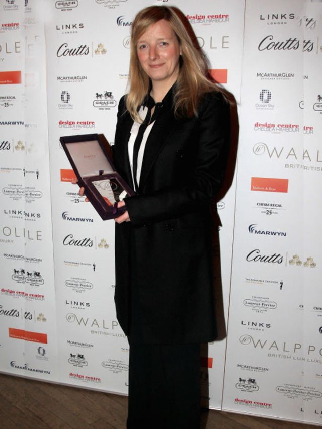 <p>Sarah Burton of Alexander McQueen at the Walpole Awards</p>