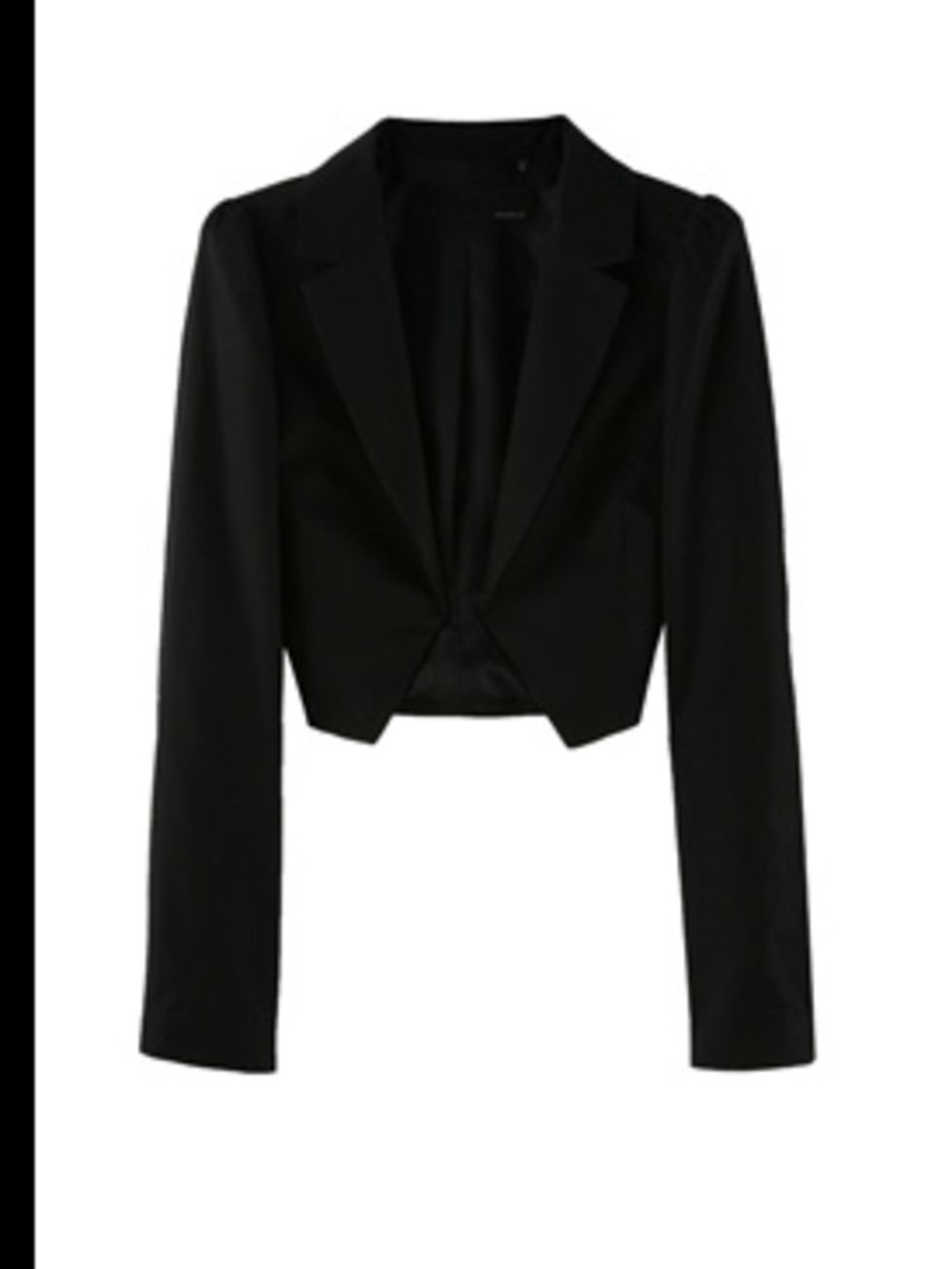 <p>Cropped tailored jacket, £205, by Armand Basi at <a href="http://store.drmartens.co.uk/p-3411-darcie.aspx">My-Wardrobe</a></p>