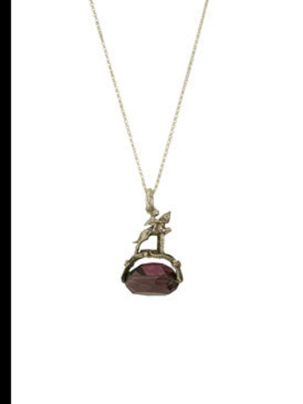 <p>Amethyst pendant, £74, by Annina Vogel at <a href="http://www.kabiri.co.uk/jewellery/necklaces/horse_jump_charm_pendant">Kabiri</a></p>