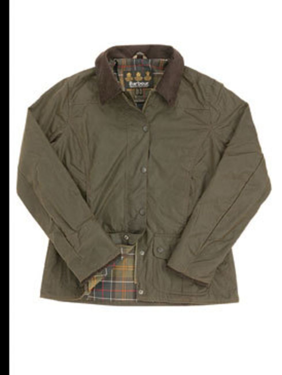 <p>Wax jacket, £169, by Barbour (0800 009 988)</p>
