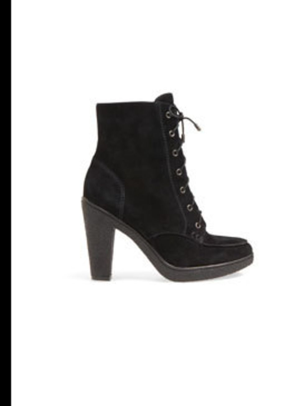 <p>Lace up ankle boots, £140, by Banana Republic (020 7758 3550) </p>