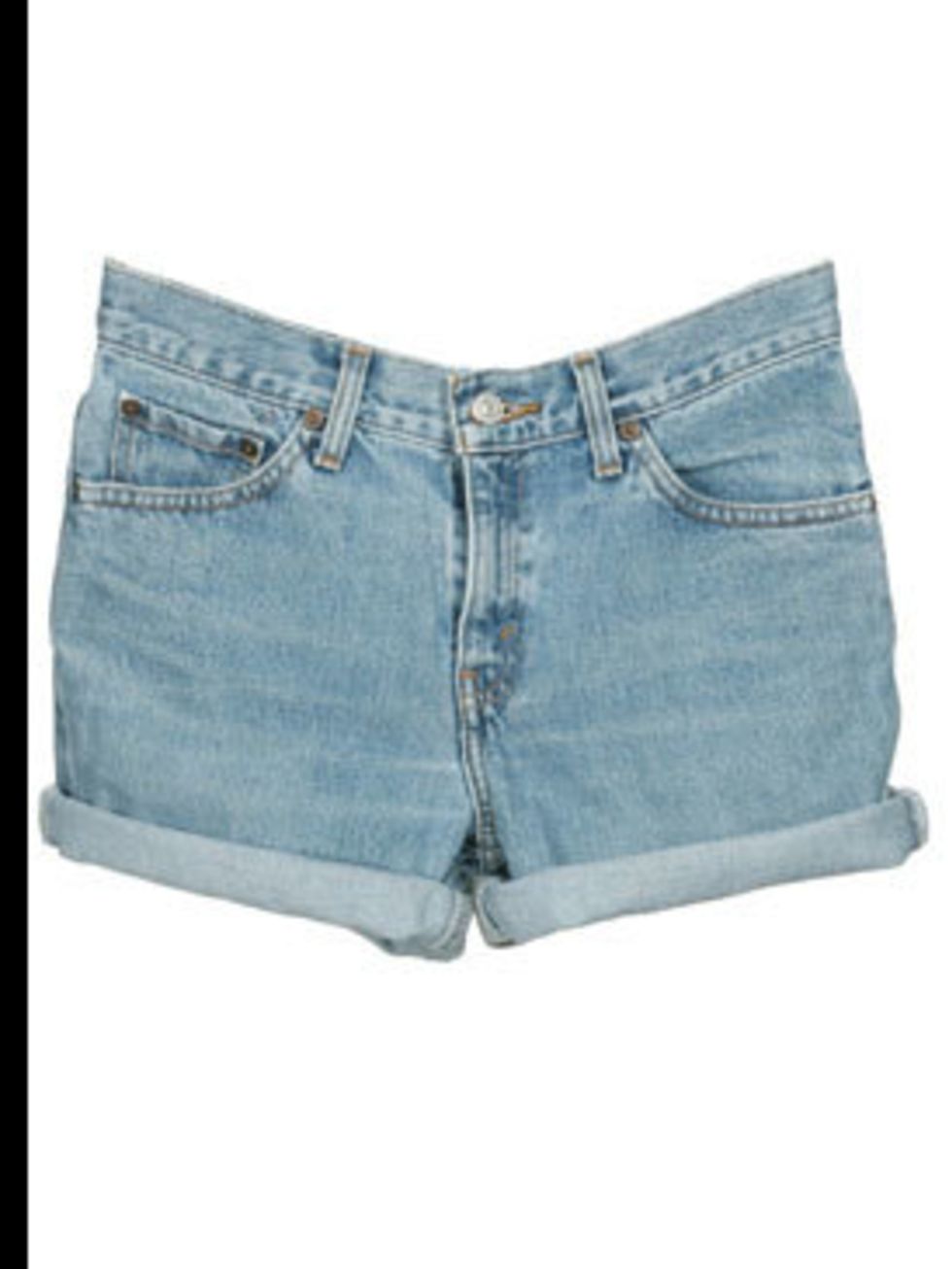 <p>Vintage denim shorts, £10, by Levi's at <a href="http://www.rokit.co.uk/product.php?product_id=WC250181">Rokit</a></p>