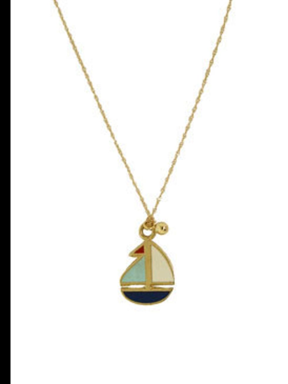 <p>Boat pendant necklace, £180, by Ginette NY at <a href="http://www.kabiri.co.uk/jewellery/necklaces/boat_pendant">Kabiri</a></p>