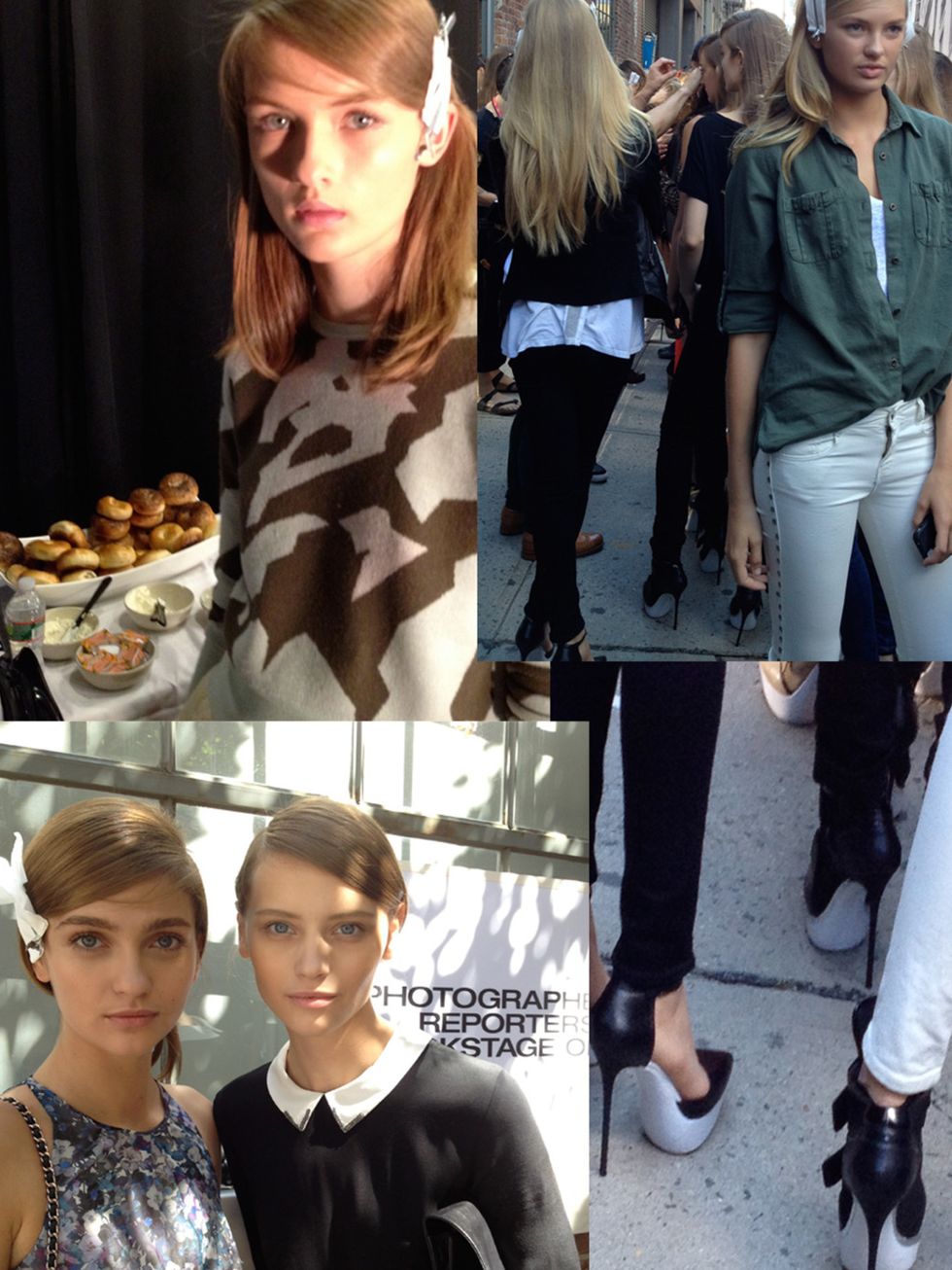 <p>The Show:?? <a href="http://www.elleuk.com/elle-tv/catwalk/dkny-spring-summer-2013">DKNY</a></p><p>The Place:?? New York</p><p>Time:?? 9th September, 10.30am</p><p>The Look: Entering off the street for the show, the vibe is already laid back and calm, 