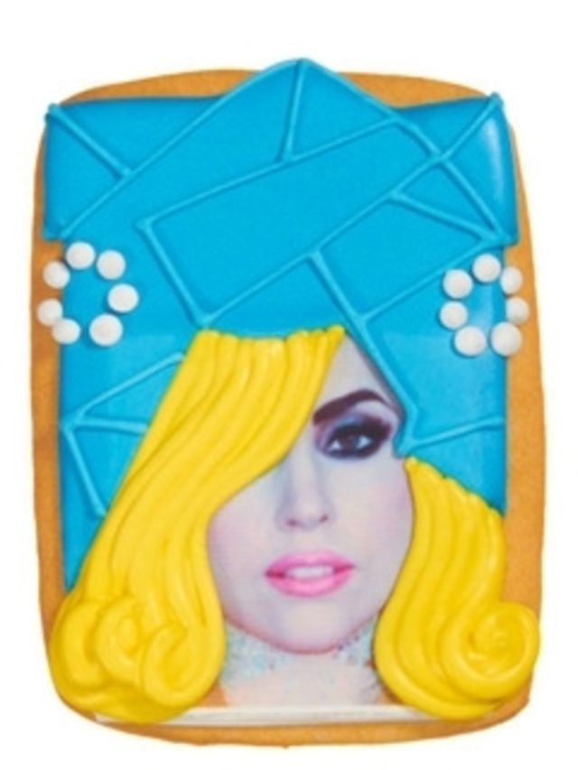 <p>Lady Gaga cookie</p>