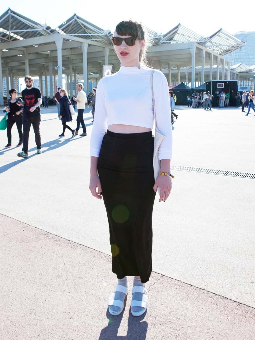 <p>Laura Clarke wears Asos top and skirt, Topshop shoes and Ray Ban sunglassesTwitter: @trolllc</p>