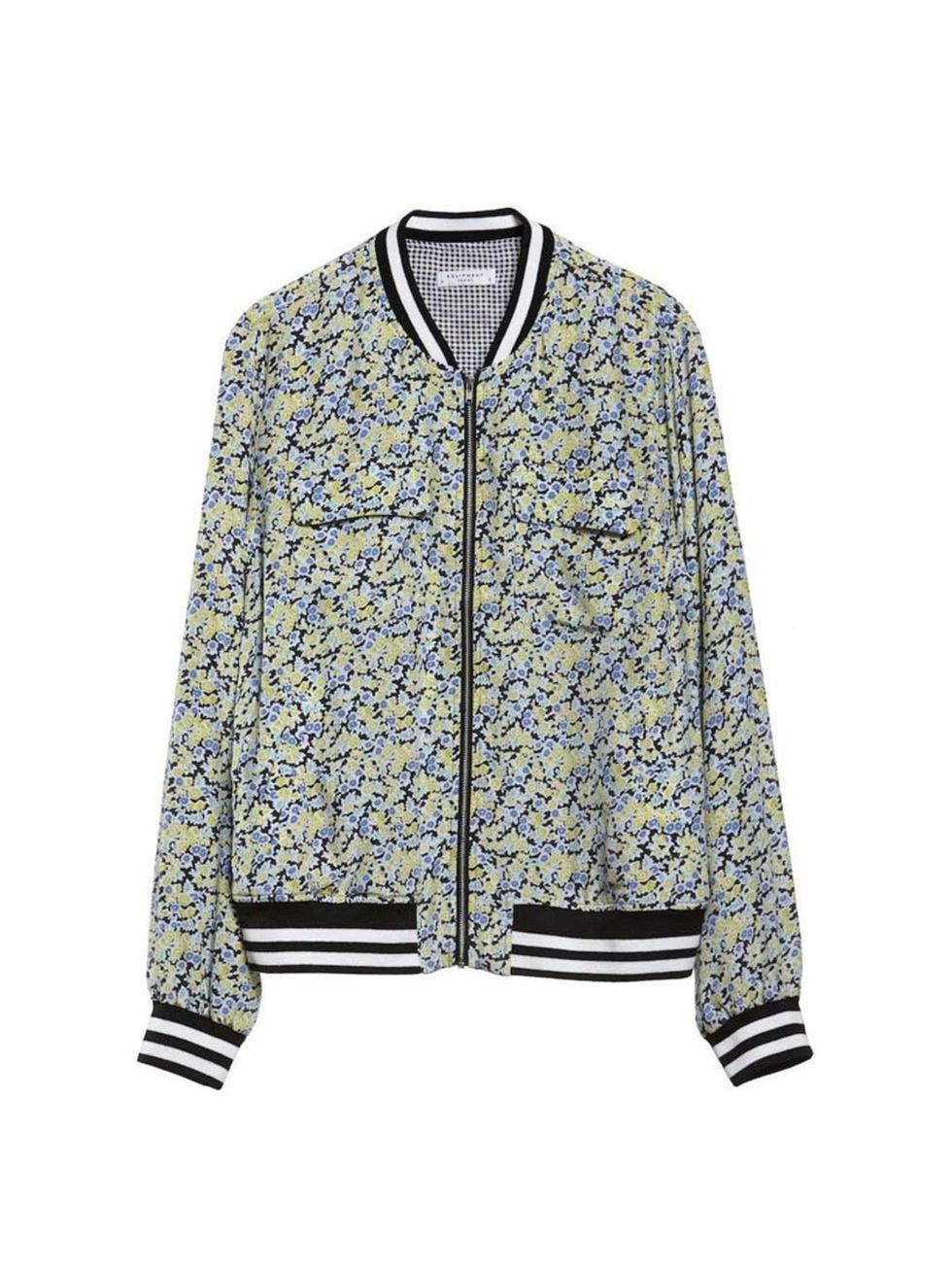 <p>Layer over a black cotton dress, or pair with rolled-up boyfriend jeans.</p><p>Equipment jacket, £375 at <a href="http://www.trilogystores.co.uk/equipment/abott-bomber-floral-blue-multi.aspx">Trilogy</a></p>