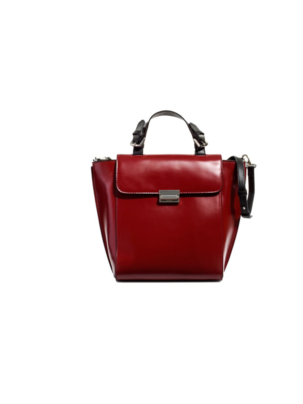<p>THE CITY BAG</p><p><a href="http://www.zara.com/webapp/wcs/stores/servlet/product/uk/en/zara-neu-W2012/269200/909655/BAG%20WITH%20METALLIC%20CLASP">Zara</a> burgundy leather handbag, £29.99</p>