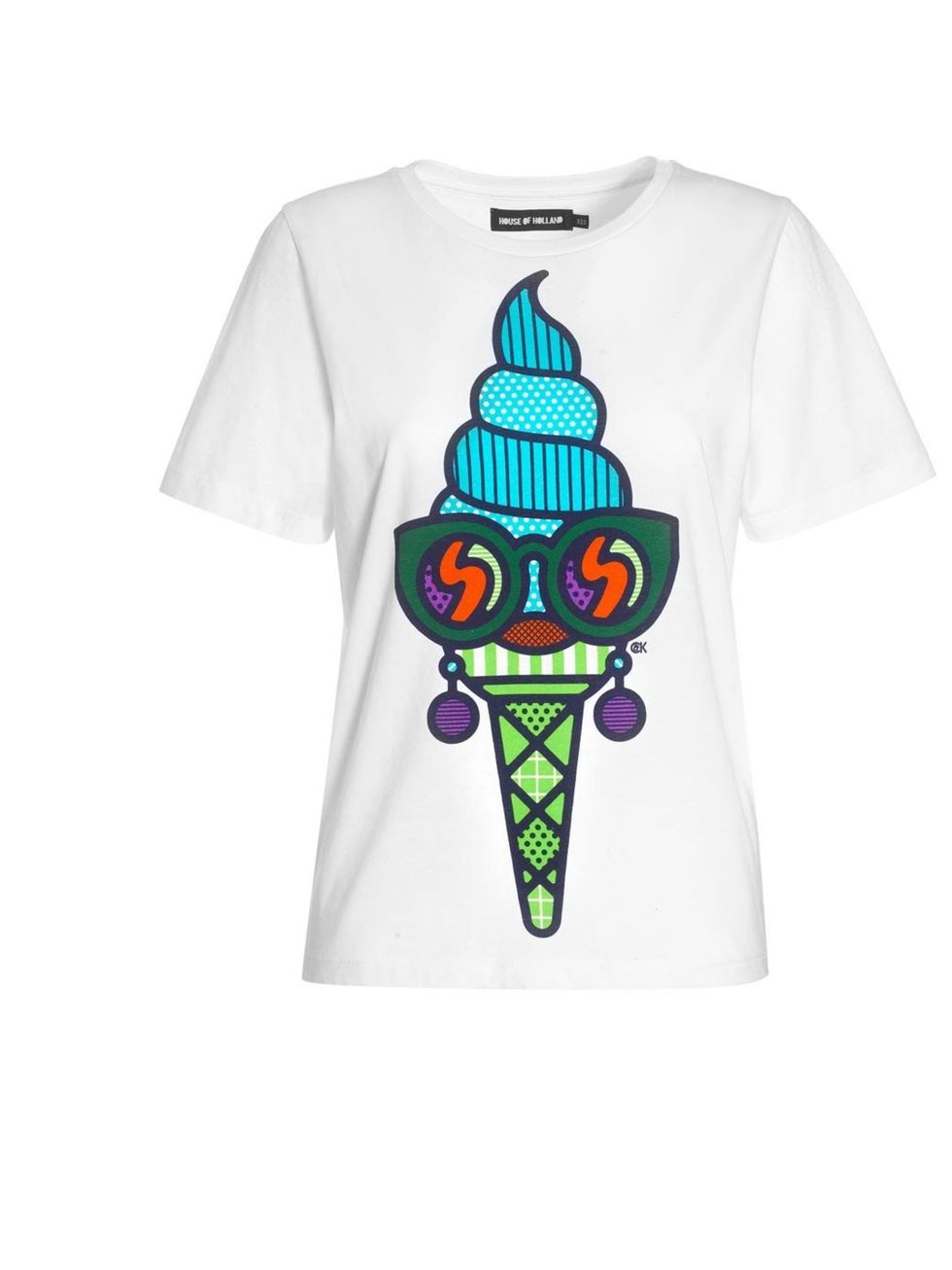 <p>Ice cream T-shirt, £50'We created Mr and Mrs Quiffy in collaboration with design duo Craig and Karl.'</p>