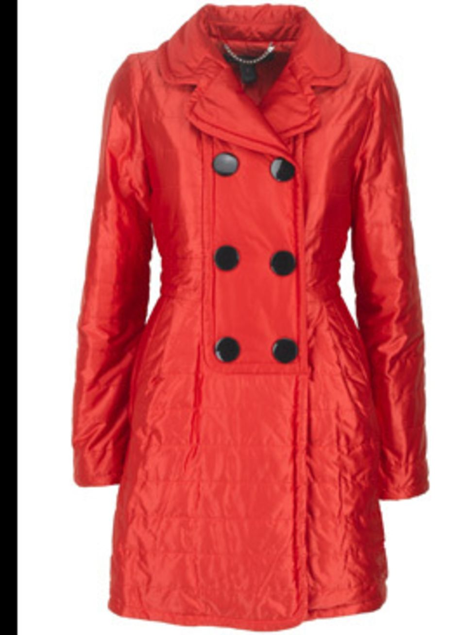 <p>Red satin puff coat £385 by Marc by Marc Jacobs, available from Selfridges 0800 123 400</p>