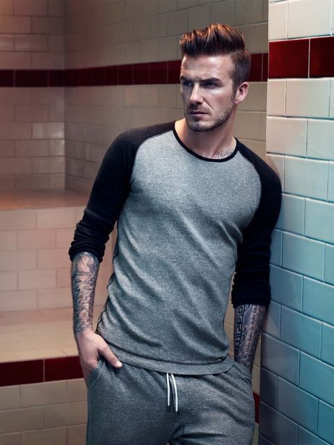 David Beckham strips | ELLE UK