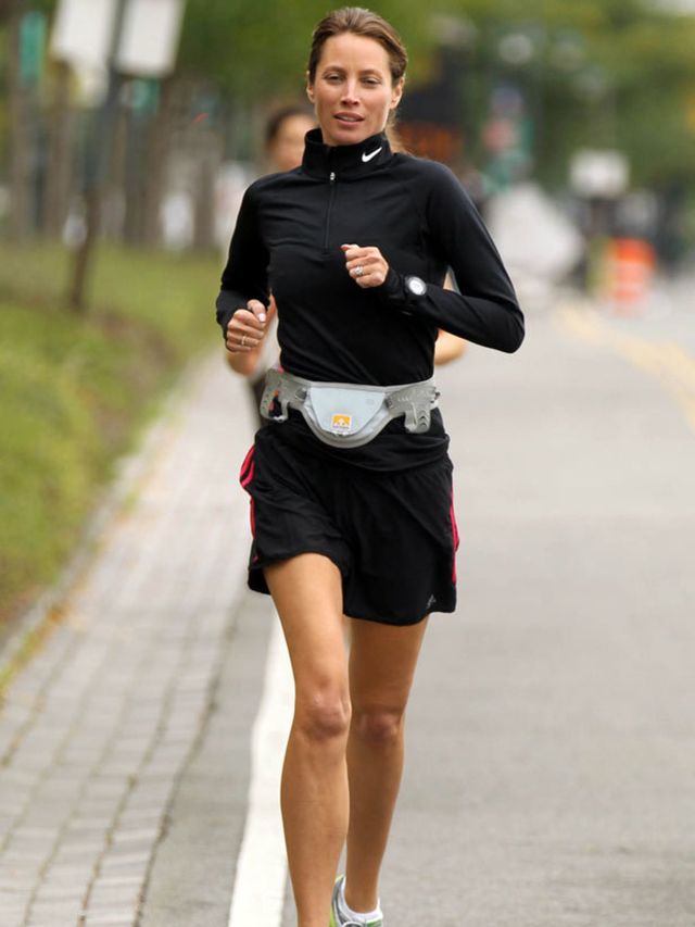 <p>Christy Turlington on a run</p>
