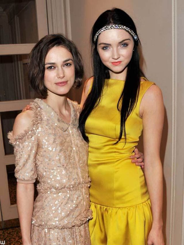 <p>Lily Cole and Keira Knightley</p>