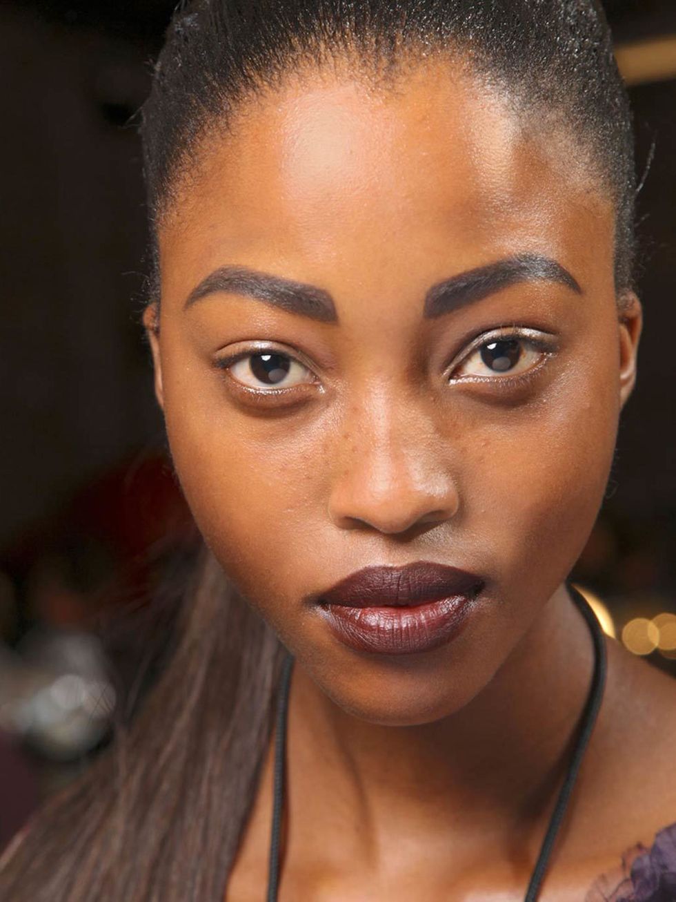 <p>Worn-in wine-stained lips rocked the catwalks of Jason Wu, Prabal Gurung and Donna Karan.</p><p>Look for rich plums and reds with blue/red and violet undertones, which all make darker skin tones pop. Dont be scared of vibrant shades, as theyll look s