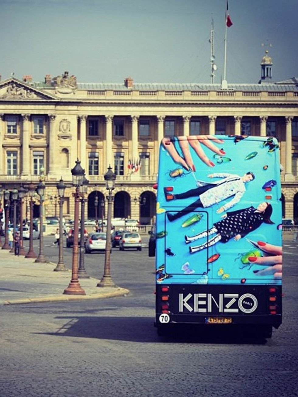 <p>Kenzo (@kenzoparis_hq)</p><p>'You know #pfw is ON when the KENZO bus hits Paris!#toiletpaper #kenzofw13'</p><p><em><a href="http://www.elleuk.com/catwalk">Latest from the catwalk</a></em></p>