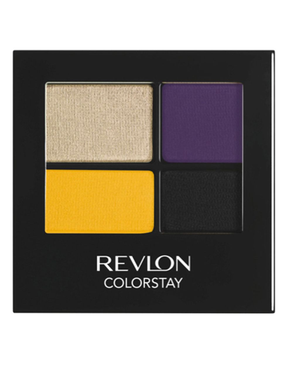 <p><a href="http://www.boots.com/en/Revlon-ColorStay-8482-16-Hour-Eyeshadow-Palette_1253786/">Revlon Colorstay 16hr Eyeshadow Quad in Exotic, £7.99</a></p><p>Brighten up your eyes with a pop of colour from Revlons S/S14 range. From deep purple and black 
