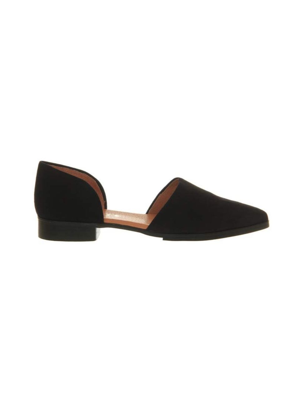 <p>There's something wonderfully off-kilter about these ladylike flats. </p><p><a href="http://www.office.co.uk/view/product/office_catalog/2,30/1642165270">Office</a> shoes, £60</p>