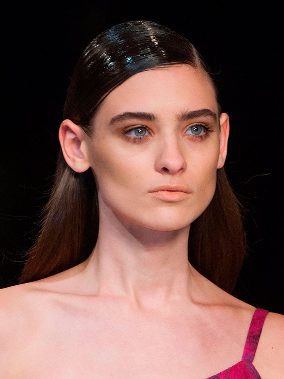 <p>Hair Stylist: James Pecis for Moroccanoil</p><p>Look: Side Slicked</p><p>Inspiration: Futuristic pieces in the collection influences a minimalistic, clean and very polished hairstyle. </p><p>Key Product: <a href="http://www.lookfantastic.com/moroccanoi