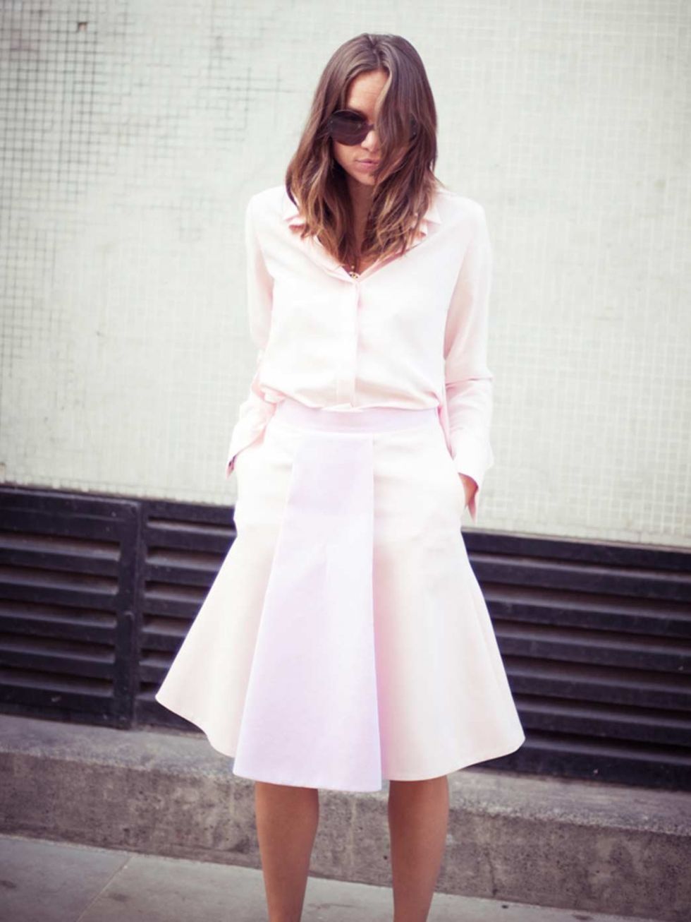 <p>Natalie Wansbrough-Jones, Senior Fashion Editor:</p><p>Trager Delaney shirt and skirt</p>