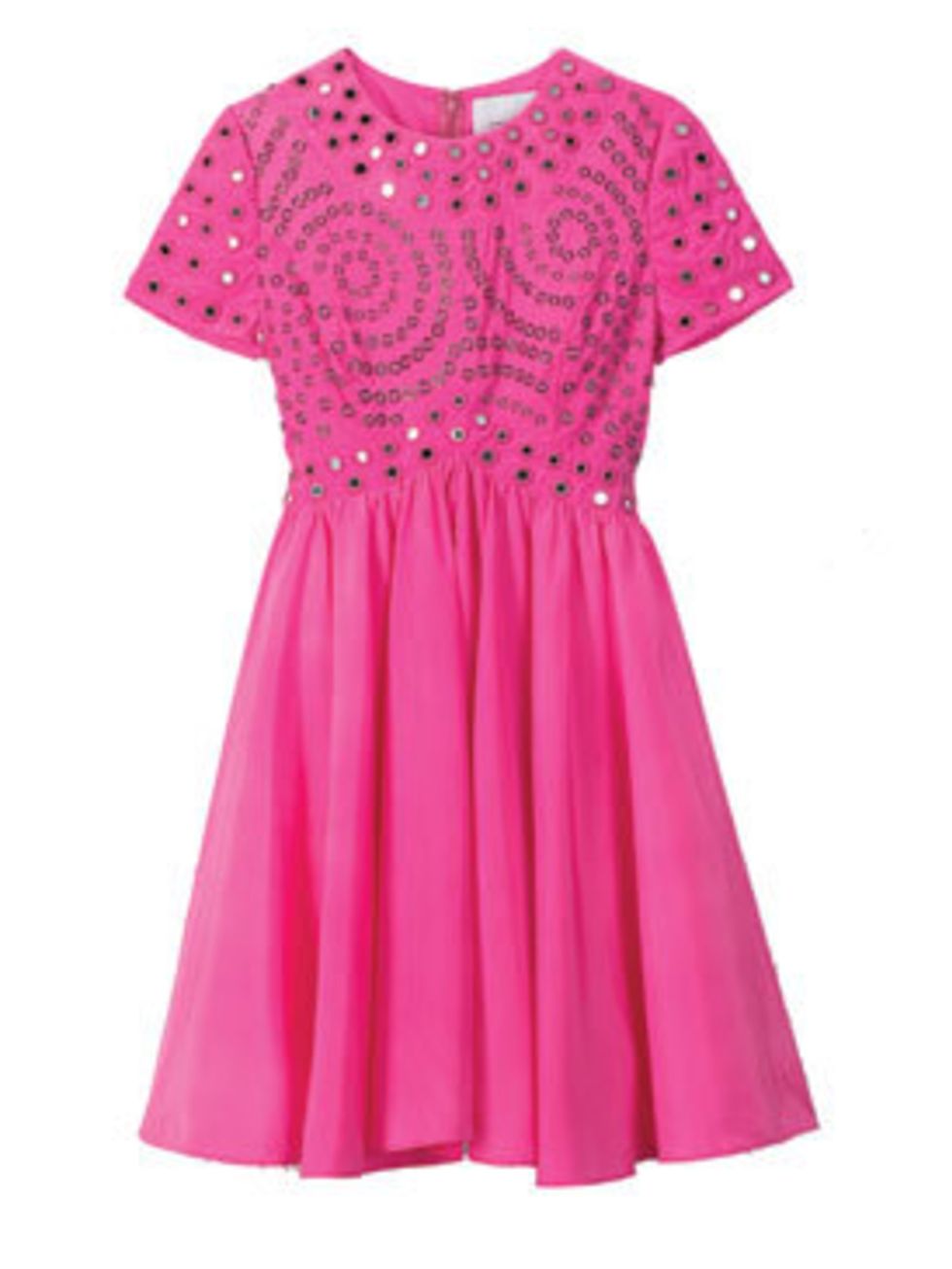 <p>Pink dress, £150, by Christopher Kane for Topshop (0845 121 4519)</p>