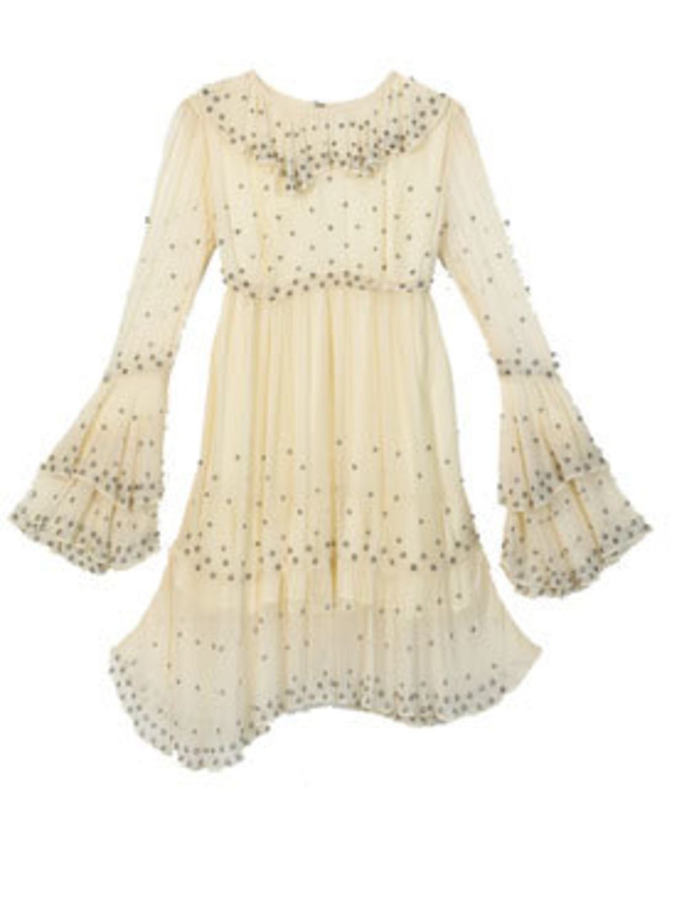 <p>Cream dress, £95, by Christopher Kane for Topshop (0845 121 4519)</p>