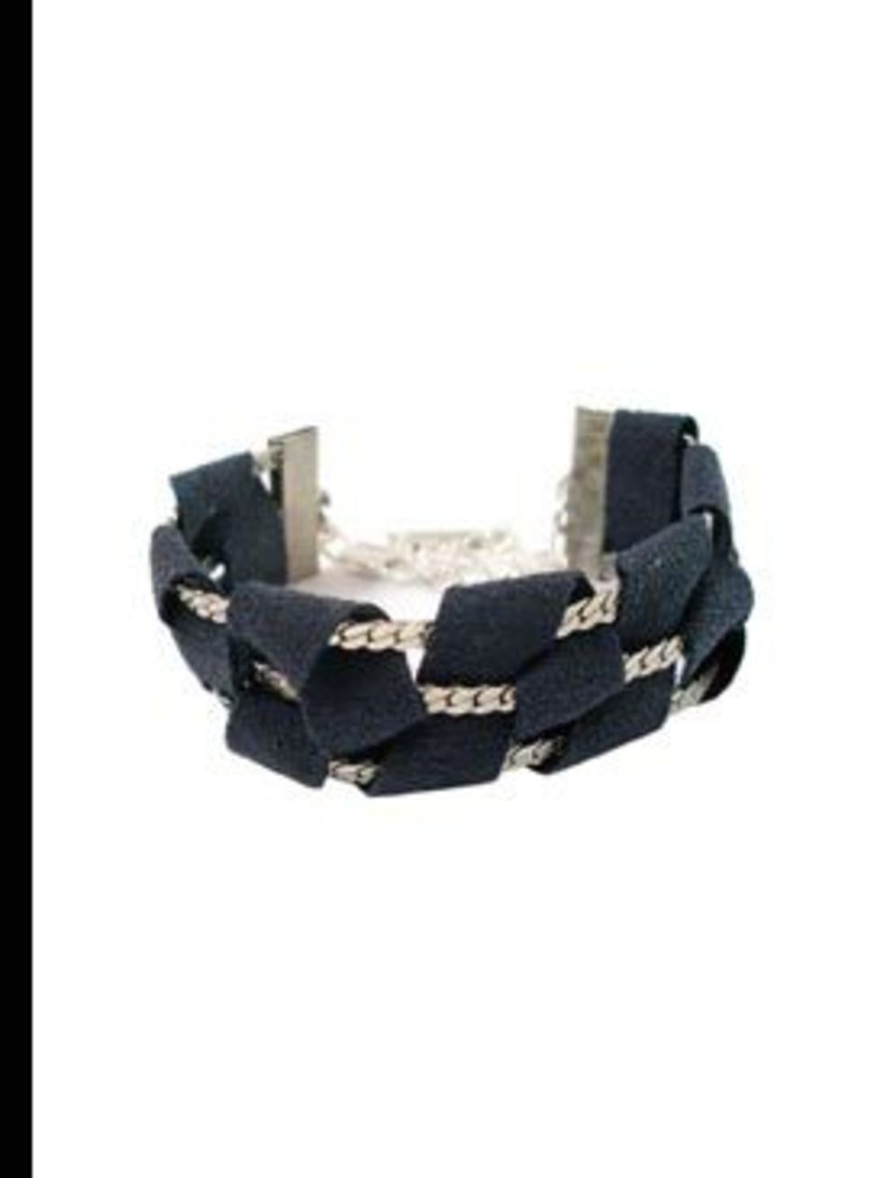 <p>Blue suede weave bracelet, £60, by <a href="http://www.kabiri.co.uk/bracelets/weave-suede-tape-bracelet-blue.html">Kabiri</a></p>