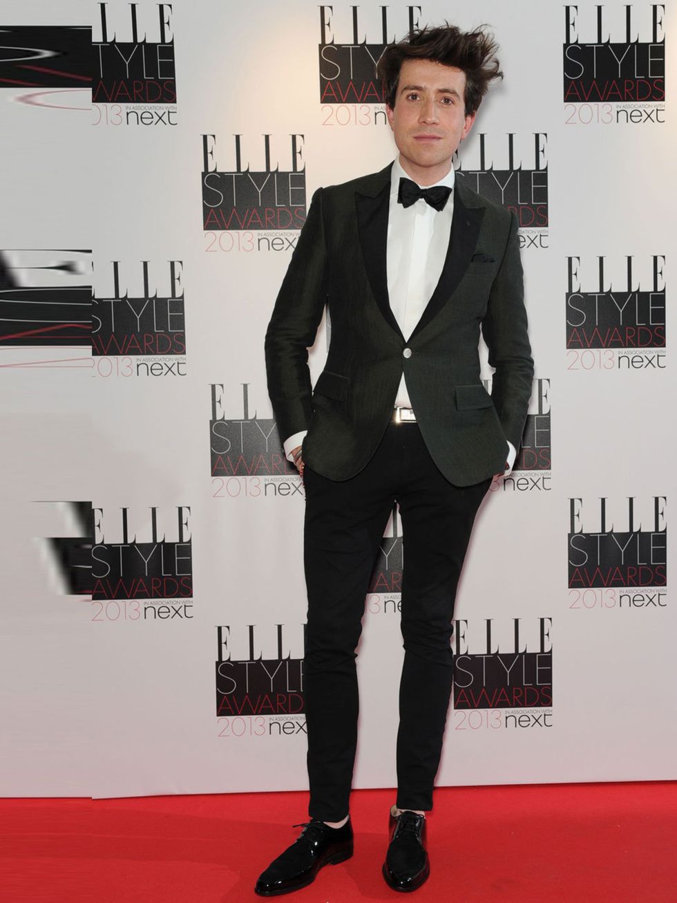 <p>Suited and booted at the ELLE Style Awards 2013.</p>