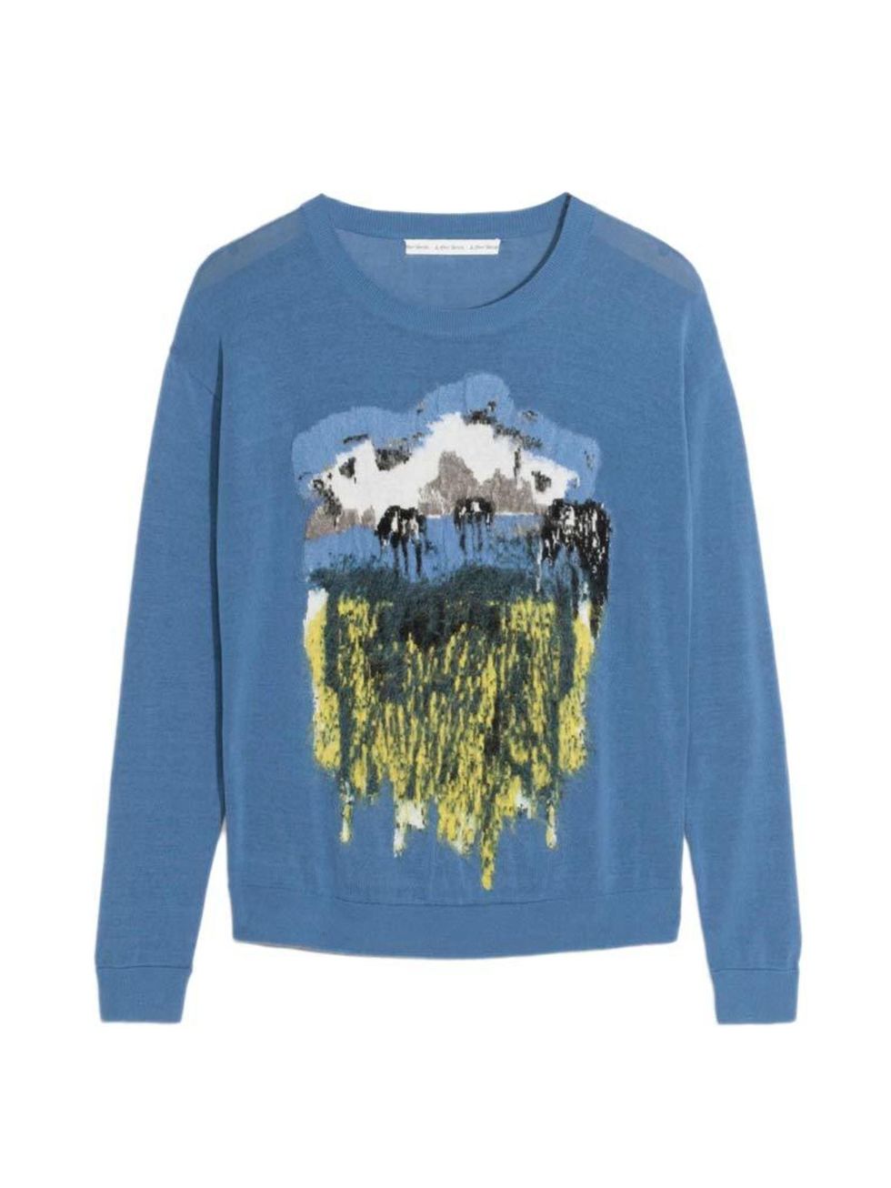<p>A Heidi-esque alpine scene. Layer over a floral dress for an unexpected clash.</p>

<p><a href="http://www.stories.com/gb/New_in/All_new_in/Mountain_Applique_Sweater/108773759-108689723.1" target="_blank">& Other Stories</a> jumper, £55</p>