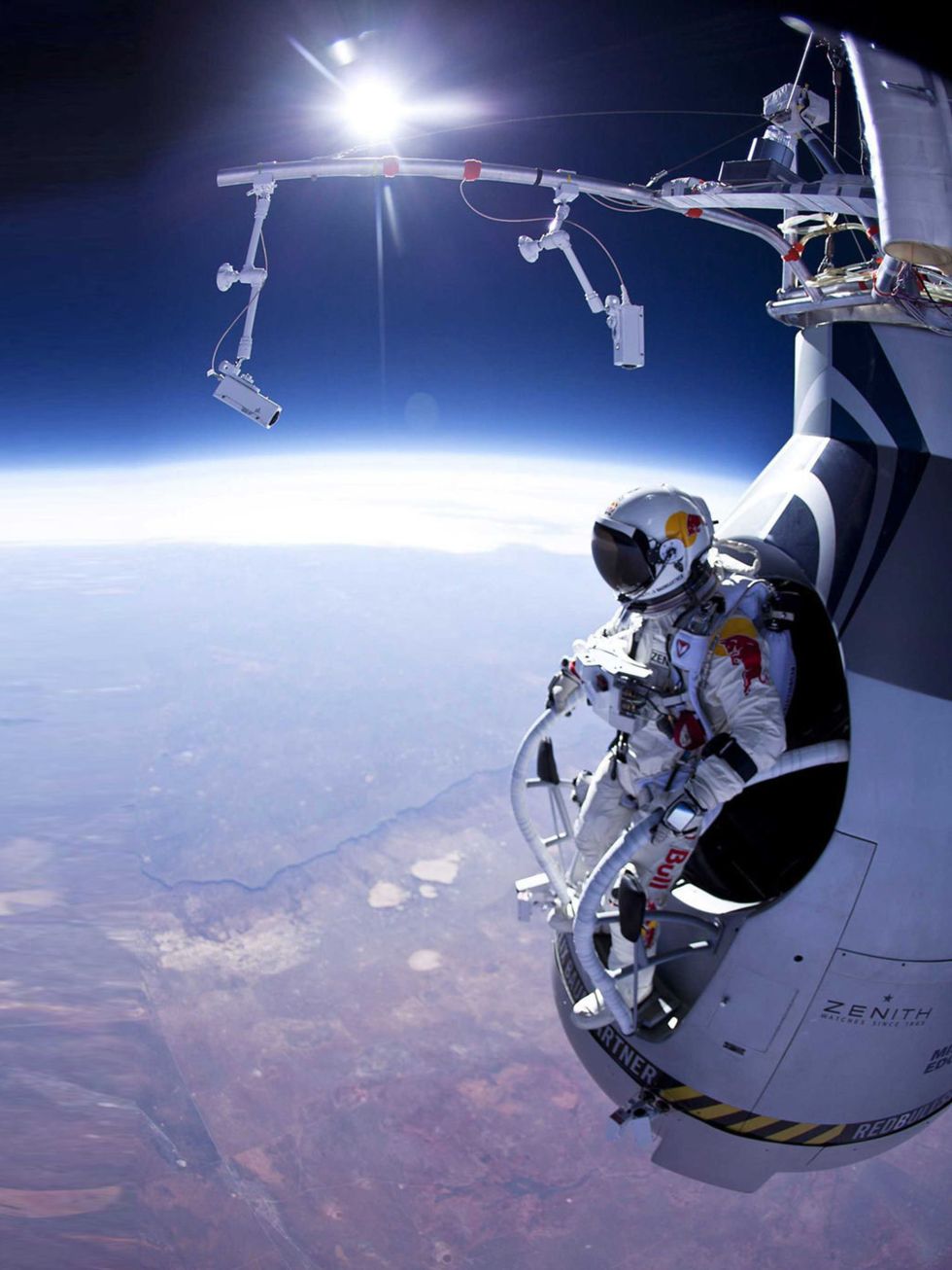 <p>He jumped from space! What more do you need? Oh, his name is Felix Baumgarter.</p>
